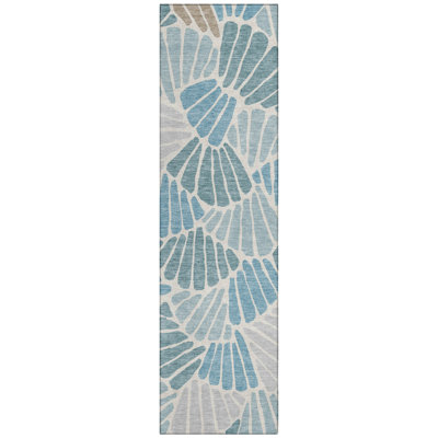 Machine Washable Indoor/Outdoor Jozwiak ACN2384 Floral Rug