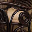 Chaise berçante en rotin