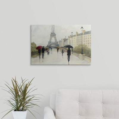 Aniel " Eiffel In The Rain, Marsala Umbrella " by Avery Tillmon