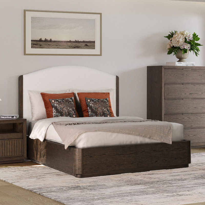 Athens Upholstered Bed 3PC Set, Queen