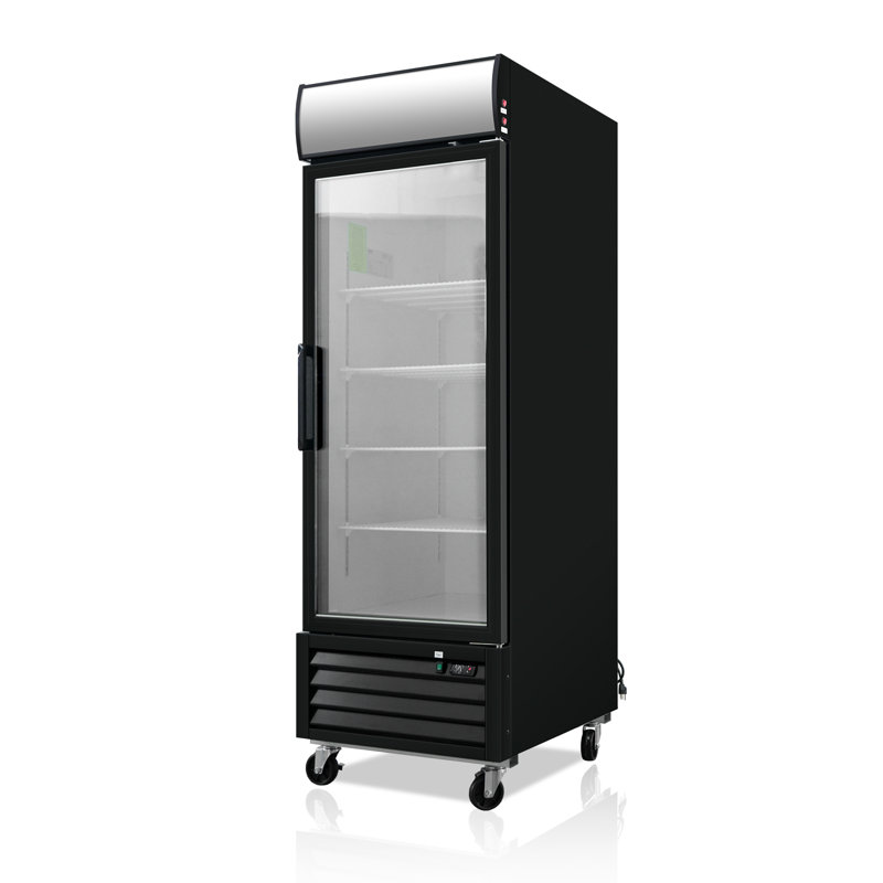 Whall 19.3 Cu.ft Glass Door Commercial Merchandiser Freezer, Upright Display Freezer With Led Lighting, Etl Certified