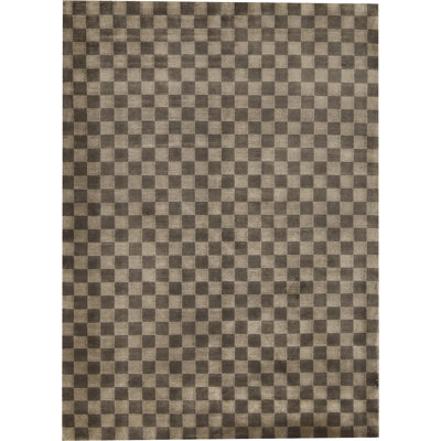 Hand-Knotted High-Quality Gray and Light Green Area Rug