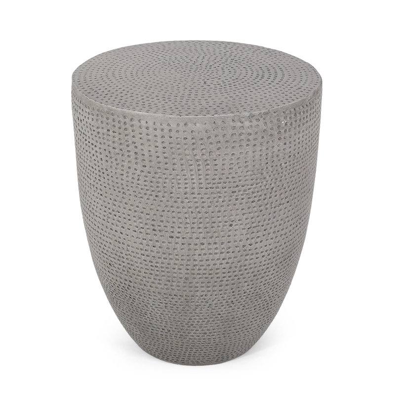 Table d'appoint d'extérieur en béton léger
