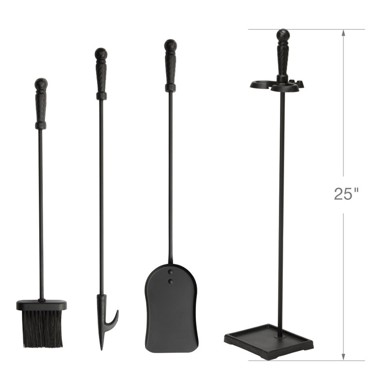 Acari Steel Fireplace Tool Set
