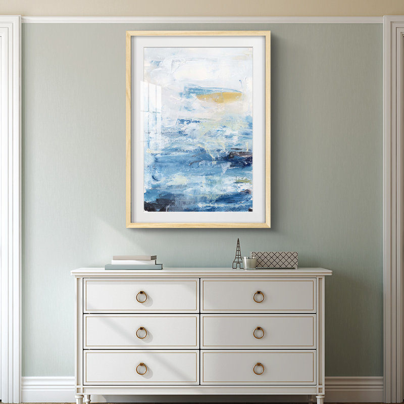 Waves on Sand I -Framed Print