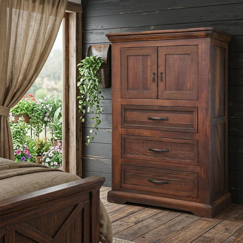 Commode 3 tiroirs 2 portes Ariana