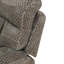 Fauteuil inclinable manuel moderne en tissu respirant de 41 po de largeur avec accoudoirs et dossier rembourrés - brun-983063118