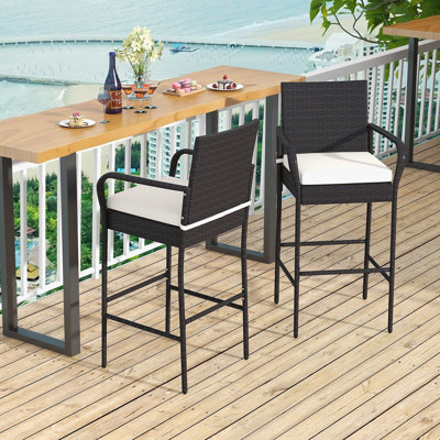 Wicker Outdoor 75 cm Stool