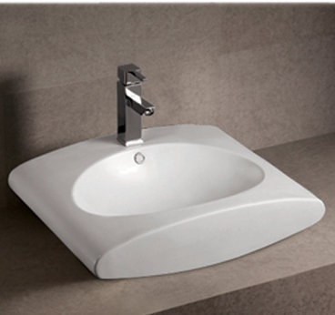 Whitehaus 19.25'' Oval Bathroom Sink with Overflow