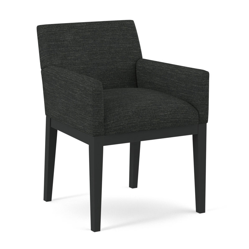 Upholstered Arm Chair, Black, 61512-87