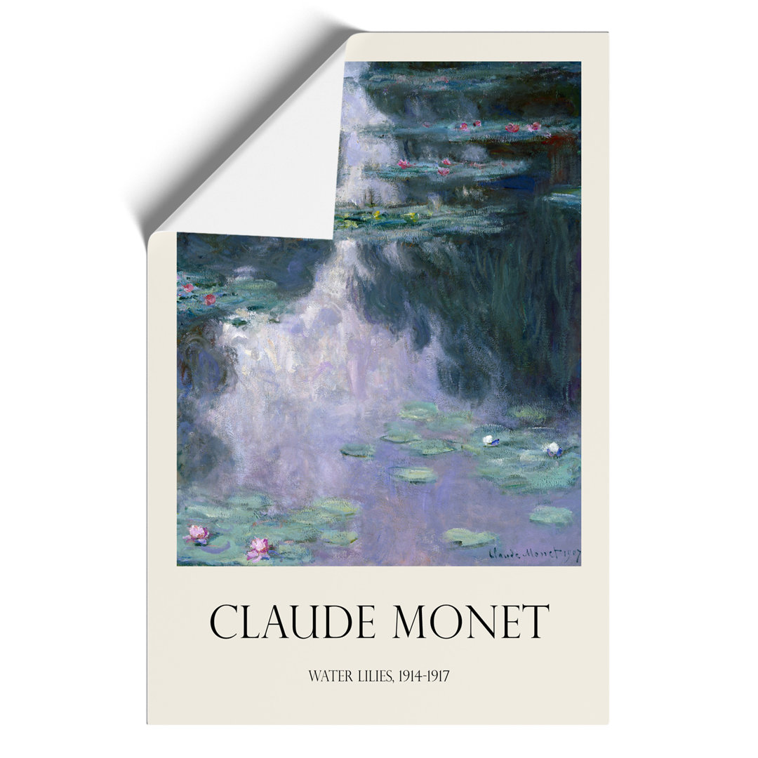 Water Lilies Lily Pond Print by Claude Monet - Frameless Print