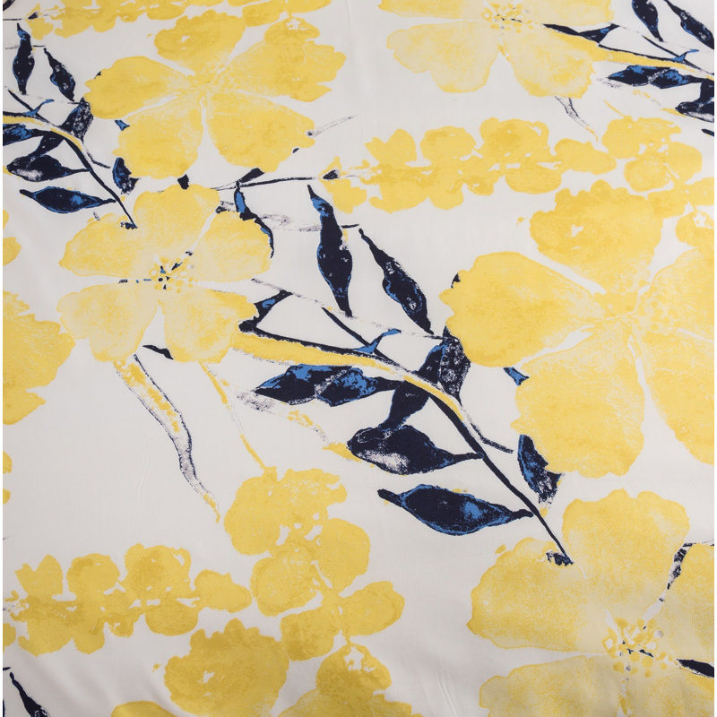 Drap-housse floral en microfibre, Très grand