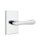 Basel Round Privacy (Bed & Bath) Door Lever with Rectangle Rosette
