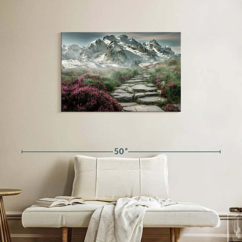 Alvord Scenic Snowy Mountain, H 24 po x l 36 po