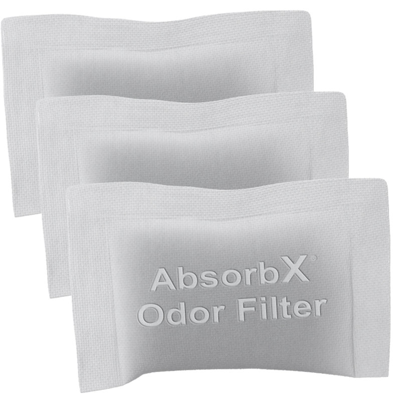 3-Pack Absorb Trash Odor, 4.5" H x 2.5" W x 0.1" D