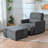 Upholstered Accent Armchair With Storage Ottoman-471404072