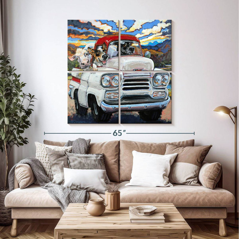 Ketti Cattle Drive, 45" H x 45" W