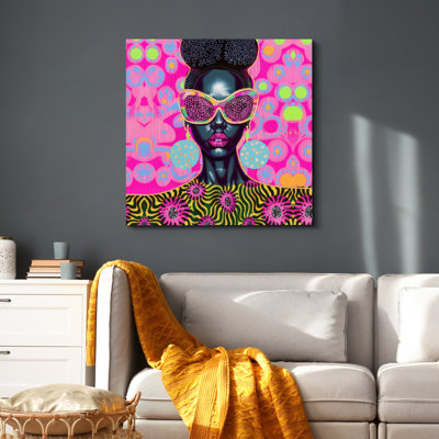 Elegance African American Fashionable Bright Preppy Girl's Room Decor