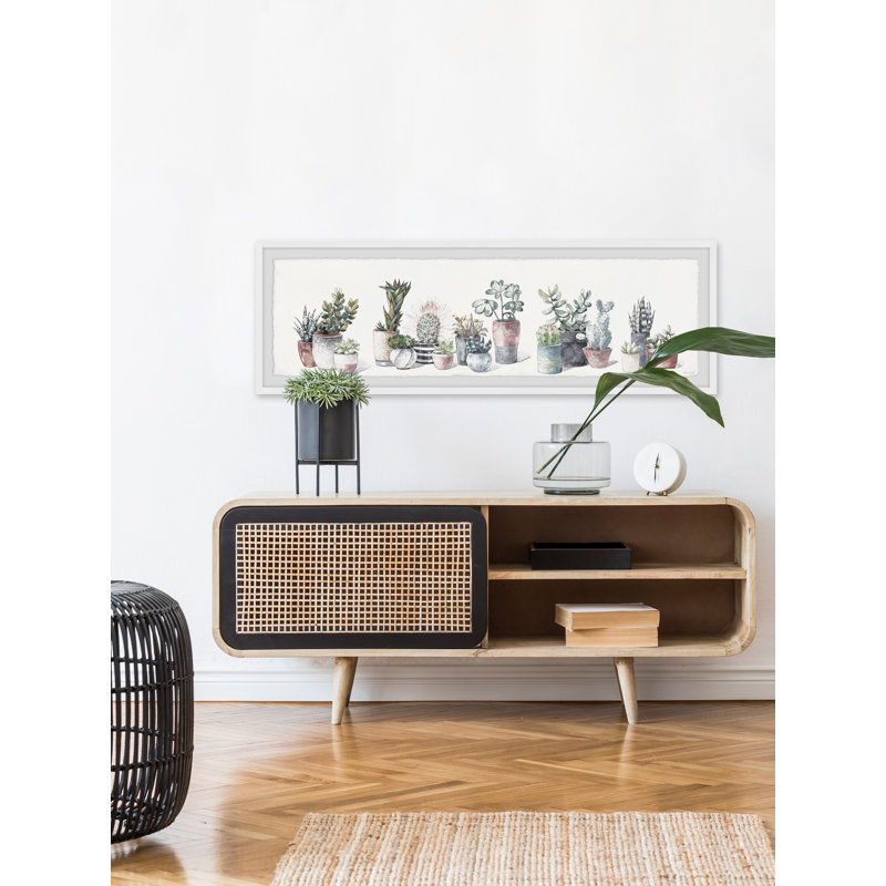 «Green Plants Arrangement», reproduction encadrée, H 10 po x l 30 po x P 1,5 po