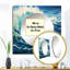 Melster - art mural miroir carré pour la salle de bain Beach & Ocean-1101265233