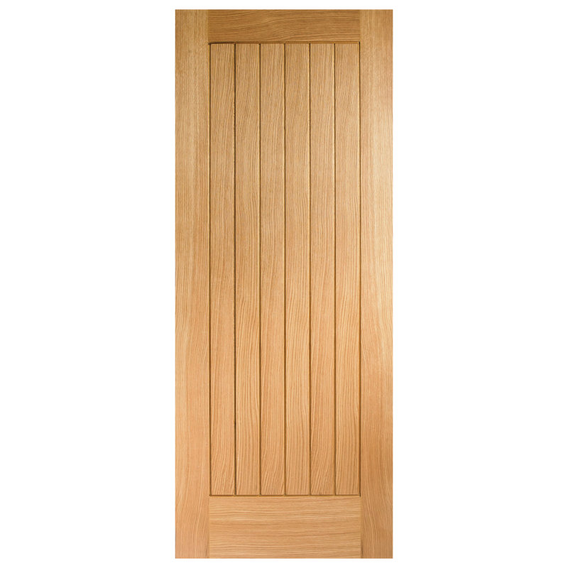 Mexicano Internal Door, Pre-finished Oak, 198.1cm H x 76.2cm W x 3.5cm D