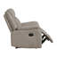 Ensemble de canapés contemporain 3 pièces pour salon, canapé inclinable, causeuse, fauteuil, revêtement en microfibre couleur tourterelle, mobilier confortable en bois massif-379560611