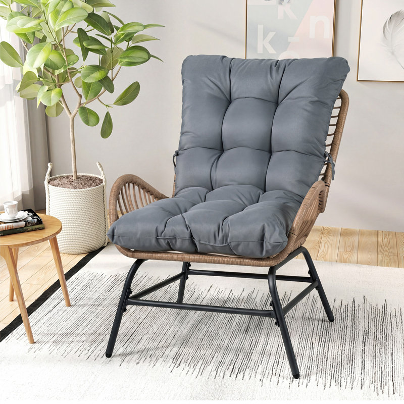 Upholstered Accent Chair, Grey