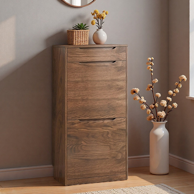 Armoire de rangement à chaussures Manderly, H 45,28 po x l 15,75 po x P 9,45 po