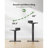 Latwanda Adjustable Metal Base Standing Desk-769365152-769365153