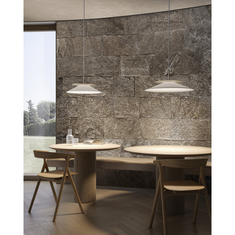 Asia Suspension Lamp, Satin Golden Nickel