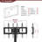 Black Tv Stand With 3 Swivel Shelves And Adjustable Height Functionality Option, Fits 32 - 65 Inch Tvs Option ,