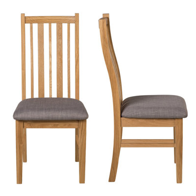 Sorrento 47cm H Fabric Upholstered Slat Back Side Chair