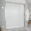 Porte de douche à porte coulissante double avec cadre transparent l 56 à 60 po x H 76 po-102079256