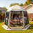Screen House Tent, 10 X 9.2 Ft, 4-8 Person Pop Up Screen Tent, Portable Screened In Canopy With Carry Bag, Netting Sides, Ground Stakes, For Garden, Patio, Backyard, Outdoor Activities-128527115