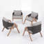 Outdoor Dining Armchair with Cushions