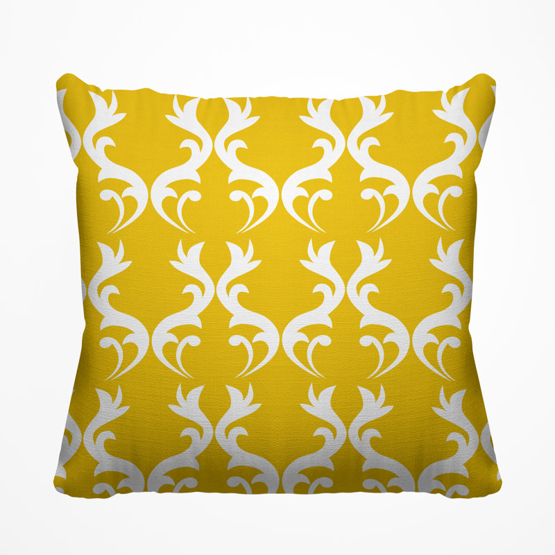 Housse et insert de coussin extérieur carré Galton, H 17 po x l 17 po, Pissenlit