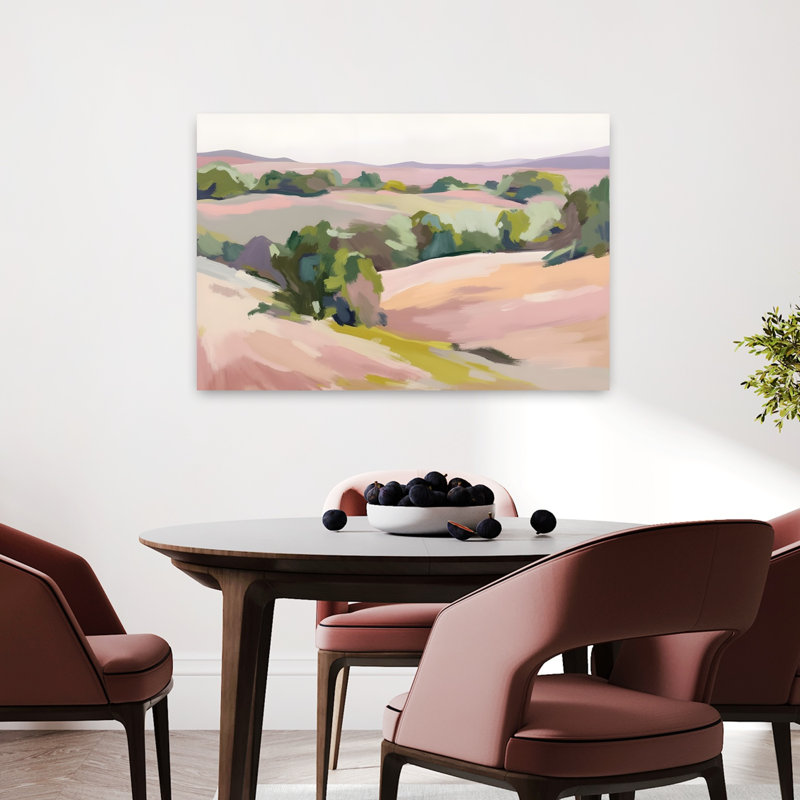 Art contemporain, paysage contemporain abstrait, art naturel, H 24 po x l 36 po