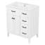 Meuble-lavabo blanc 30 po avec lavabo en céramique