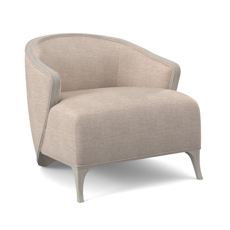 Penegrine Lounge Chair, Bisque, White Caps Fog