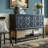 Elegant Black Solid Beech & Plywood Accent Chest