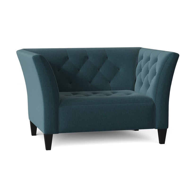 Carruth Upholstered Armchair, Heavenly Sapphire Chenille