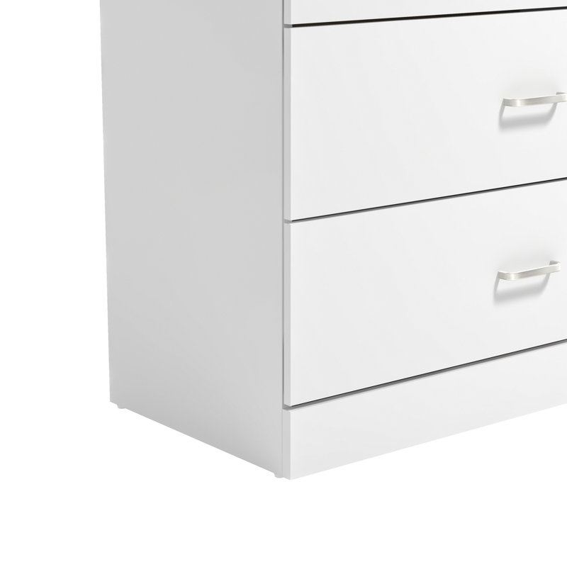 white dresser amazon Has a $50 4-Drawer With an Attached Vanity Mirror That's Great for Small Spaces Homelegance Blaire Farm HE Franklin & Ben Arlington Tall