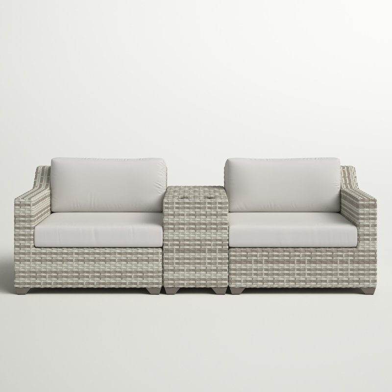 Gerrald 2 - Person Patio Conversation Sets with Cushions