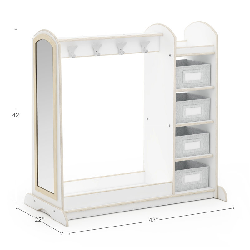 Rangement à vêtements avec bacs EdQ Essentials, Peinture