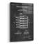 «Carrier Blueprint Vernis tableau noir», art mural en verre acrylique-2113597061