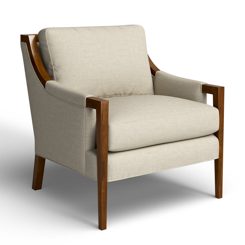 Mikel Upholstered Armchair, Ida Beige