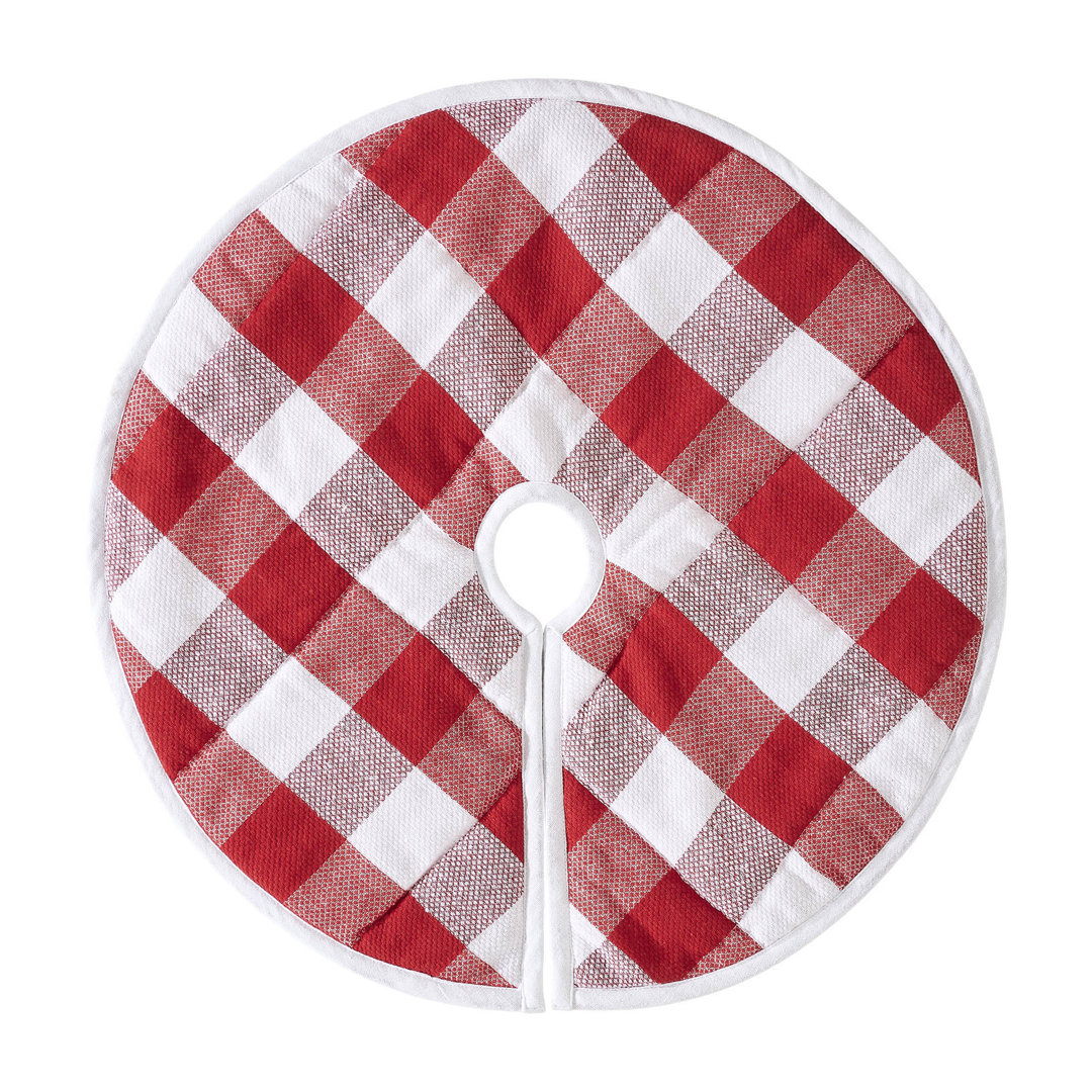 Annie Buffalo Check Cotton Tree Skirt VHC Brands