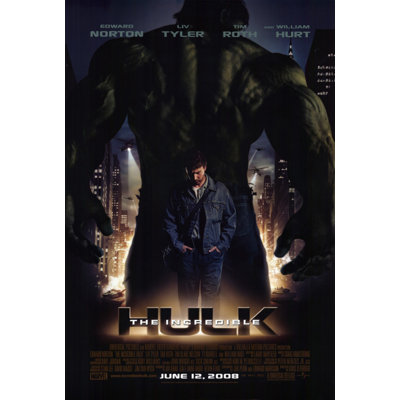 " The Incredible Hulk Movie Poster "