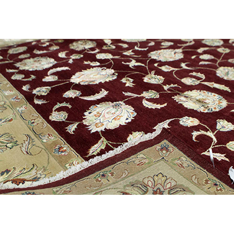 Oriental Area Rug in Burgundy/Beige