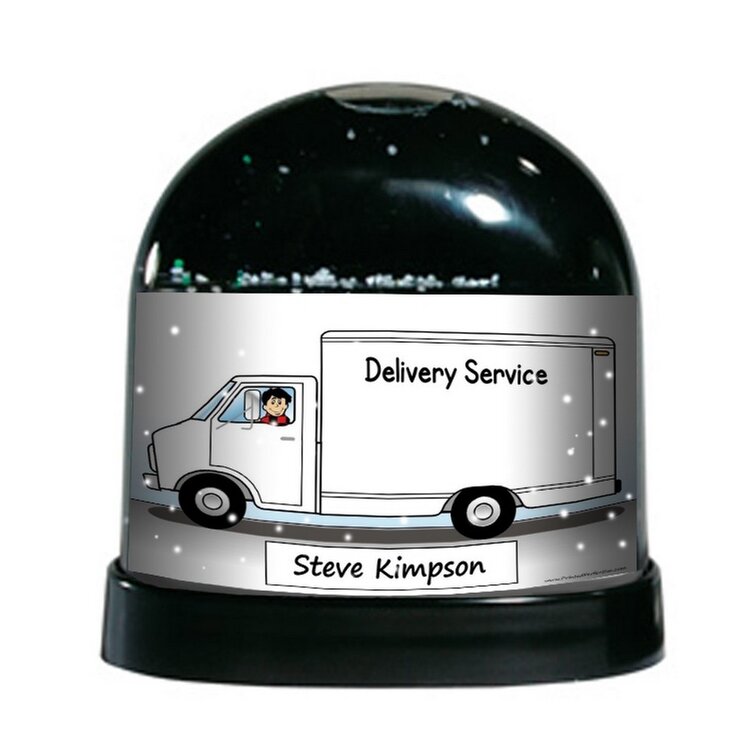 The Holiday Aisle® Ntt Cartoon Caricature Male Delivery Truck Driver ...
